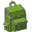 Invicon Lime Backpack.png: Inventory sprite for Lime Backpack in Minecraft as shown in-game linking to Lime Backpack with description: Lime Backpack