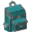 Invicon Cyan Backpack.png: Inventory sprite for Cyan Backpack in Minecraft as shown in-game linking to Cyan Backpack with description: Cyan Backpack